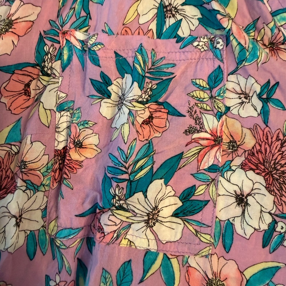 Torrid Harper Purple Floral Georgette Pullover Blouse Top Size 5 5X - Picture 5 of 7